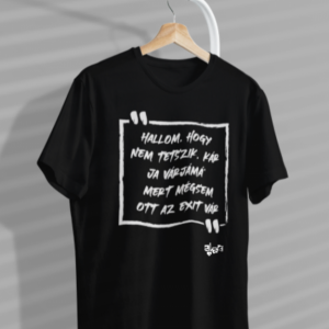 Alee - Fekete unisex dalszöveges póló