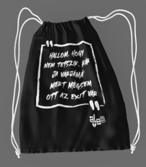 Alee - Fekete dalszöveges tornazsák - Gold Record