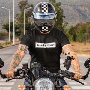 Dunapart Feszt - Fekete táblás unisex póló