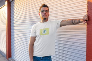 Dunapart Feszt - Fehér logós unisex póló - Gold Record