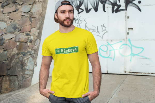 Dunapart Feszt - Sárga Ráckeve táblás unisex póló