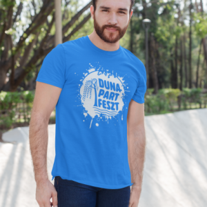 Dunapart Feszt - Kék logós unisex póló