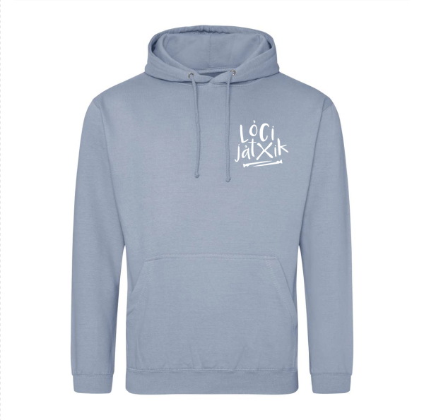Lóci Játszik - Unisex Hoodie fehér I0X