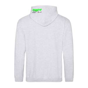 MAJRÉ Hoodie - NeonZöld Majré Logo_Fehér kerettel Fekete Dalszöveg