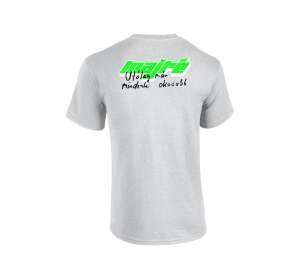 MAJRÉ - Unisex Póló - Neon Zöld Majré logó fehér kerettel fekete dalszöveggel