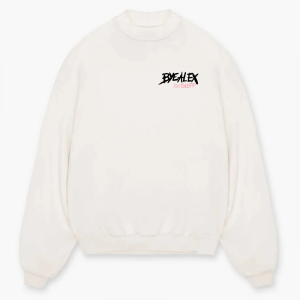 BYEALEX ÉS A SLEPP - UNISEX BAND KEREK NYAKÚ PULÓVER FEHÉR