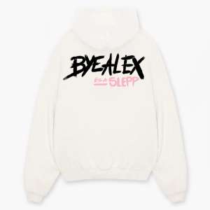 BYEALEX ÉS A SLEPP - UNISEX BAND KAPUCNIS PULÓVER FEHÉR
