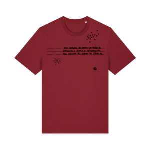 MARGARET ISLAND - CHERRY RED UNISEX PÓLÓ FELIRATOS - Nem megyek én sehova