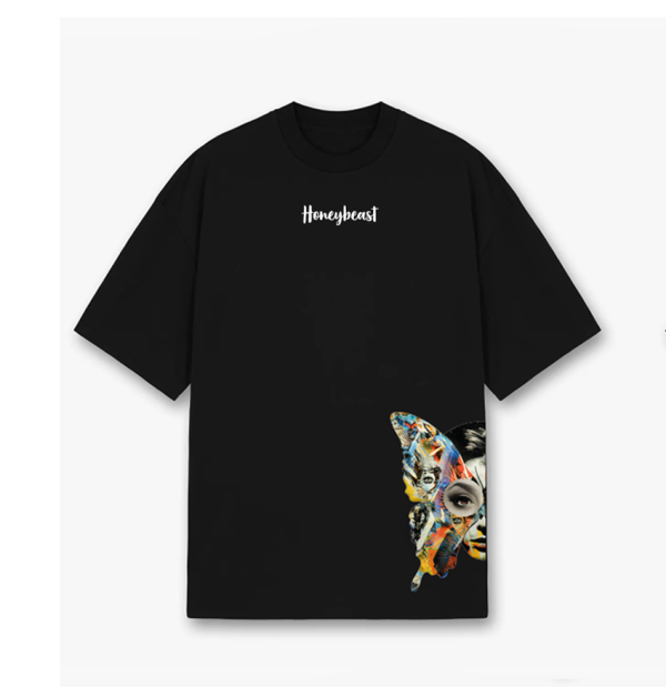 Unisex póló - Pillangó design oldalán